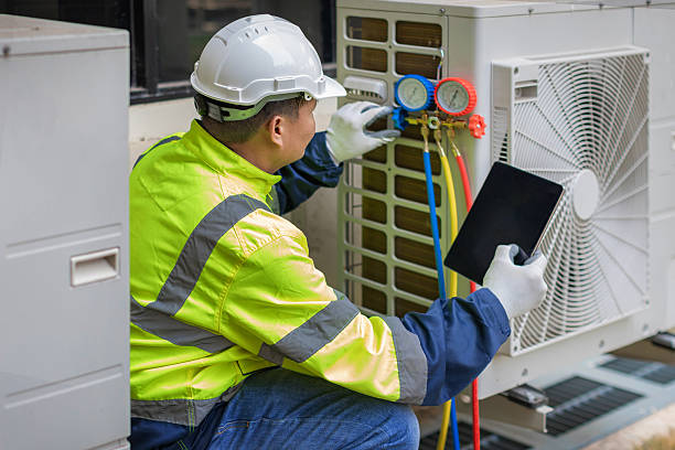 Professional Air Duct Cleaning technician working in Elkin, NC
